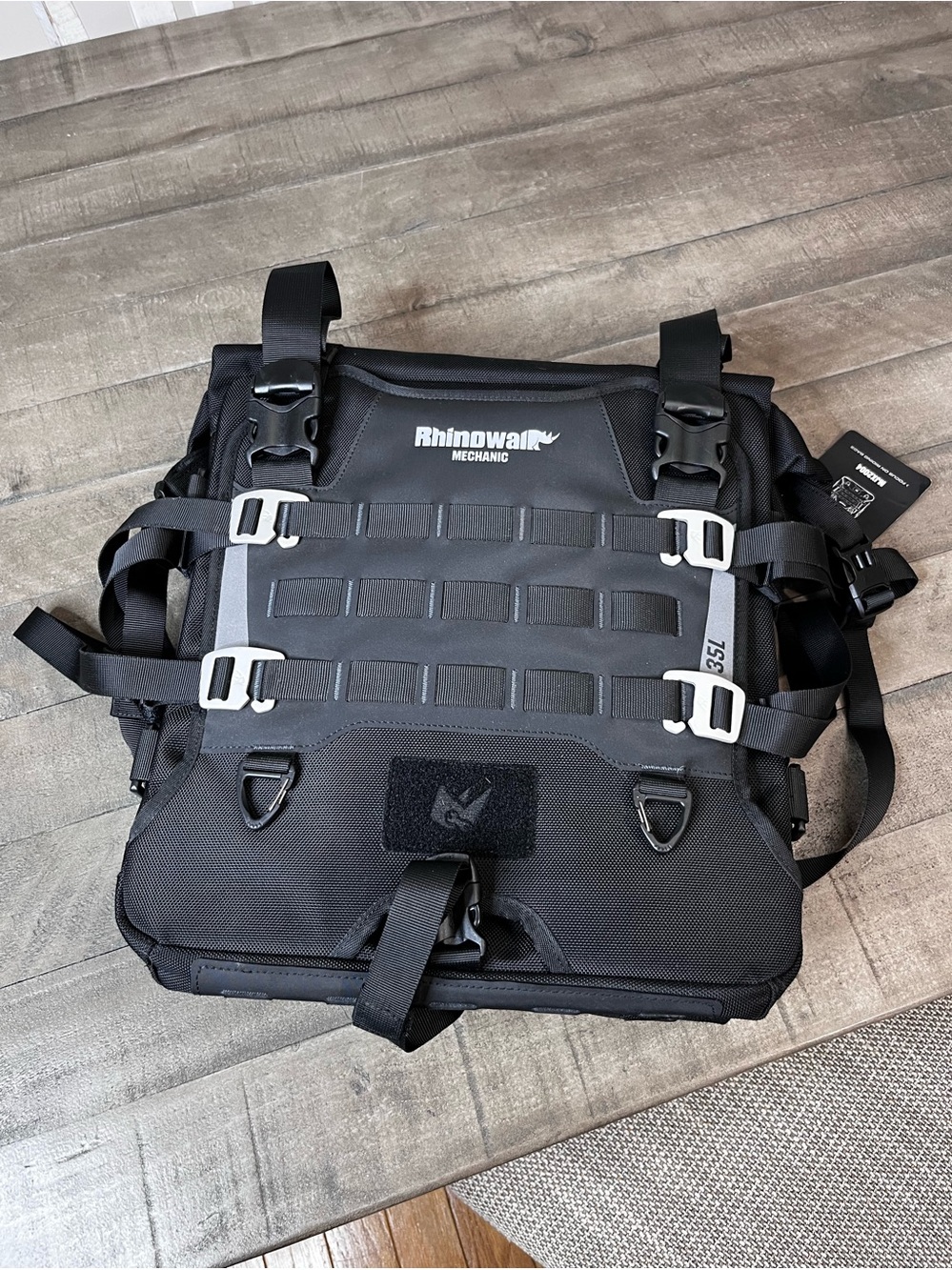Rhinowalk Motorcycle Side Bag Waterproof 35L Quick Release Saddlebag Pannier 1Pc